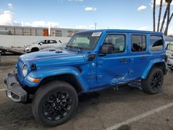 Salvage cars for sale at Van Nuys, CA auction: 2021 Jeep Wrangler Unlimited Sahara 4XE