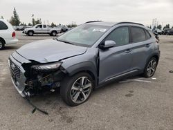 Salvage cars for sale from Copart Rancho Cucamonga, CA: 2020 Hyundai Kona Ultimate