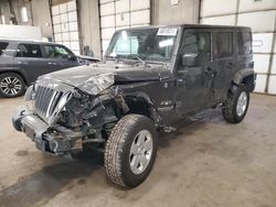 Jeep Wrangler salvage cars for sale: 2017 Jeep Wrangler Unlimited Sahara