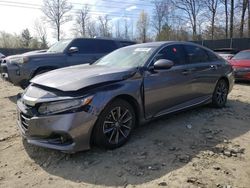 Salvage cars for sale at Waldorf, MD auction: 2021 Honda Accord EXL
