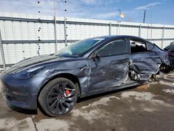 Salvage cars for sale at Littleton, CO auction: 2021 Tesla Model 3
