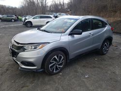 Salvage cars for sale at Marlboro, NY auction: 2019 Honda HR-V Sport