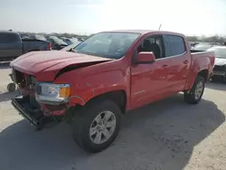 Salvage cars for sale from Copart San Antonio, TX: 2018 GMC Canyon SLE
