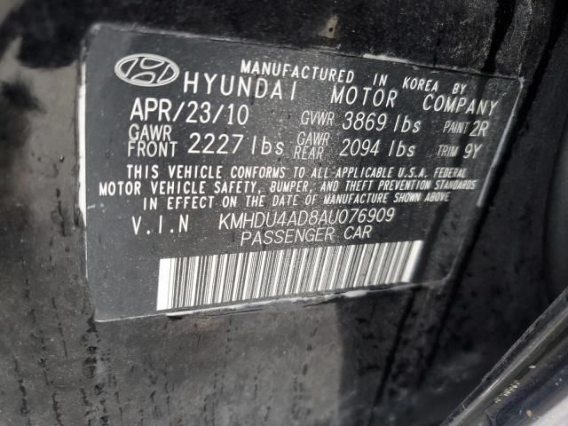 2010 Hyundai Elantra Blue