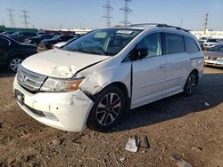 Salvage cars for sale at Elgin, IL auction: 2013 Honda Odyssey Touring