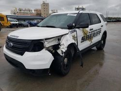 Salvage cars for sale at New Orleans, LA auction: 2016 Ford Explorer Police Interceptor