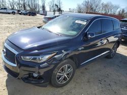 Salvage cars for sale from Copart Baltimore, MD: 2020 Infiniti QX60 Luxe