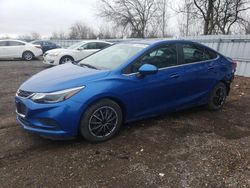 Salvage cars for sale at London, ON auction: 2017 Chevrolet Cruze LT