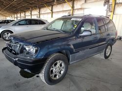 Jeep salvage cars for sale: 2001 Jeep Grand Cherokee Laredo