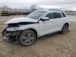Salvage cars for sale at Haslet, TX auction: 2020 Audi Q5 Premium Plus