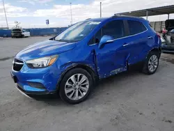 Salvage cars for sale from Copart Anthony, TX: 2017 Buick Encore Preferred