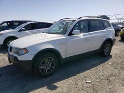 BMW X3 2.5I salvage cars for sale: 2004 BMW X3 2.5I