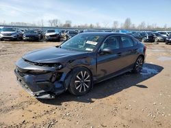 Salvage cars for sale at Central Square, NY auction: 2022 Honda Civic EX