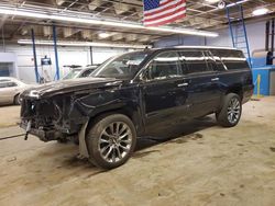 Salvage cars for sale at Wheeling, IL auction: 2020 Cadillac Escalade ESV Premium Luxury