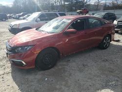 Salvage cars for sale at North Billerica, MA auction: 2019 Honda Civic LX