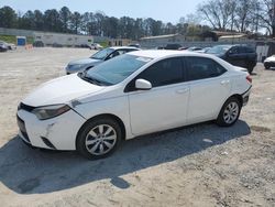 Salvage cars for sale from Copart Fairburn, GA: 2016 Toyota Corolla L
