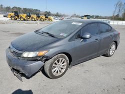 Salvage cars for sale from Copart Dunn, NC: 2012 Honda Civic EX