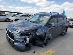 Salvage cars for sale at Grand Prairie, TX auction: 2024 Toyota Highlander LE