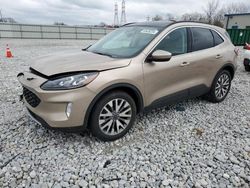 Salvage cars for sale at Barberton, OH auction: 2021 Ford Escape Titanium