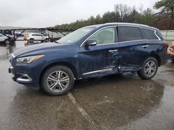 Salvage cars for sale at Brookhaven, NY auction: 2020 Infiniti QX60 Luxe