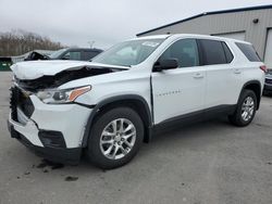 Salvage cars for sale at Assonet, MA auction: 2019 Chevrolet Traverse LS