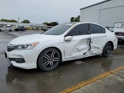 Salvage cars for sale at auction: 2016 Honda Accord Sport