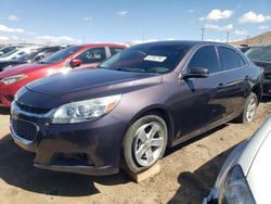 Vehiculos salvage en venta de Copart Albuquerque, NM: 2015 Chevrolet Malibu 1LT