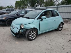 Salvage cars for sale from Copart Riverview, FL: 2017 Fiat 500 POP
