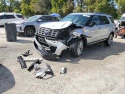 Salvage cars for sale from Copart Ocala, FL: 2017 Ford Explorer XLT