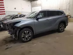 Salvage cars for sale from Copart Candia, NH: 2022 Toyota Highlander XLE