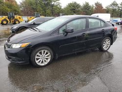 Salvage cars for sale at Brookhaven, NY auction: 2012 Honda Civic EXL