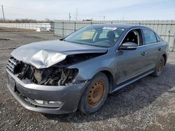 Salvage cars for sale from Copart Ontario Auction, ON: 2015 Volkswagen Passat S