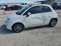 Salvage cars for sale at Temple, TX auction: 2013 Fiat 500 POP