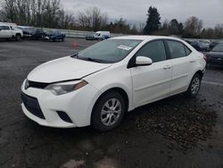 Toyota Corolla l salvage cars for sale: 2015 Toyota Corolla L