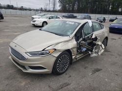 Salvage cars for sale from Copart Dunn, NC: 2018 Ford Fusion SE Hybrid