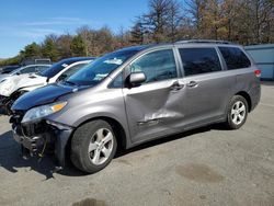 Salvage cars for sale at Brookhaven, NY auction: 2014 Toyota Sienna LE