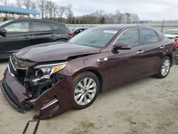 Salvage cars for sale from Copart Spartanburg, SC: 2018 KIA Optima LX