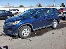 Salvage cars for sale at Littleton, CO auction: 2015 Honda CR-V LX