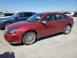 Salvage cars for sale from Copart Grand Prairie, TX: 2012 Chrysler 200 Limited