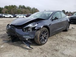 Salvage cars for sale at Mendon, MA auction: 2023 Tesla Model 3