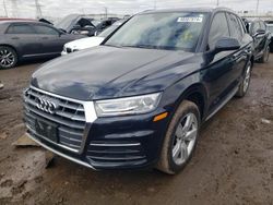 Salvage cars for sale from Copart Elgin, IL: 2018 Audi Q5 Premium