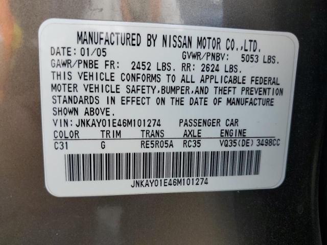 2006 Infiniti M35 Base