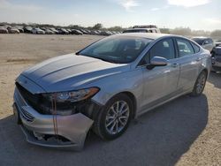 Salvage cars for sale at San Antonio, TX auction: 2017 Ford Fusion SE