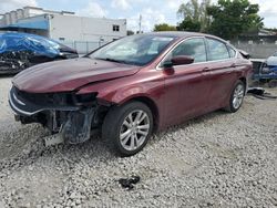 Salvage cars for sale from Copart Opa Locka, FL: 2016 Chrysler 200 Limited
