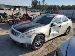 Salvage cars for sale at Harleyville, SC auction: 2007 Infiniti G35