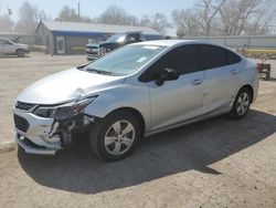 Salvage cars for sale at Wichita, KS auction: 2018 Chevrolet Cruze LS