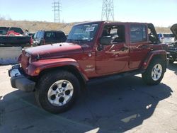 Jeep Wrangler salvage cars for sale: 2013 Jeep Wrangler Unlimited Sahara