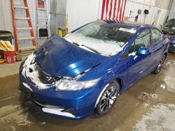 Salvage cars for sale from Copart Mcfarland, WI: 2013 Honda Civic EX