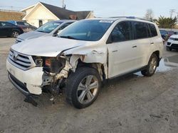 Salvage cars for sale from Copart Northfield, OH: 2013 Toyota Highlander Limited
