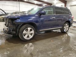 Toyota Highlander Limited salvage cars for sale: 2013 Toyota Highlander Limited